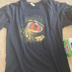 Mens Dinosaurs Rock the World Tour Dinosaur Eye Tshirt